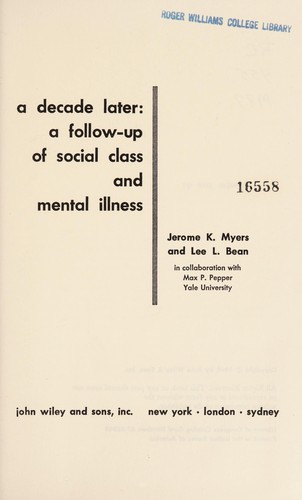 Cover for Decade Later