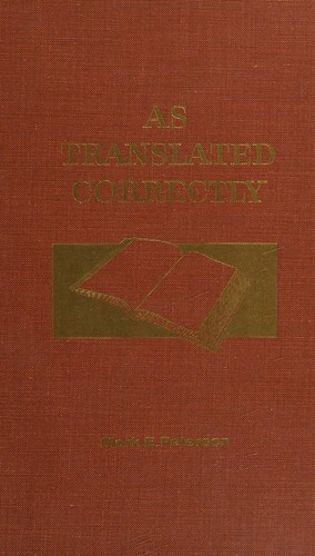 Cover for As translated correctly