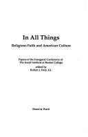 Cover for In all things