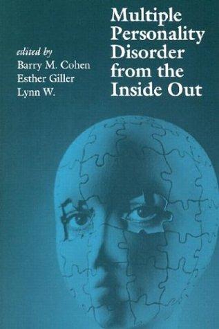 Cover for Multiple personality disorder from the inside out