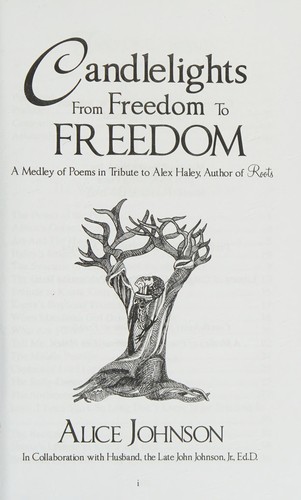Cover for Candlelights From Freedom to Freedom (A medly of poems in tribute to Alex Haley, author of Roots)