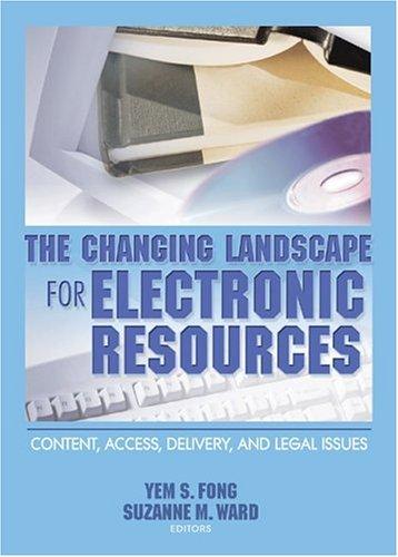 Cover for The Changing Landscape For Electronic Resources
