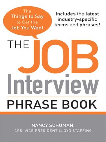 Cover for The Job Interview Phrase Book