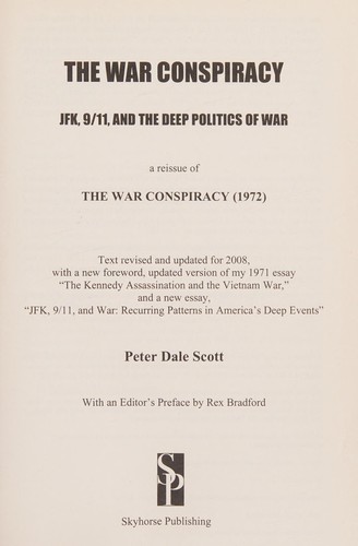 Cover for The war conspiracy