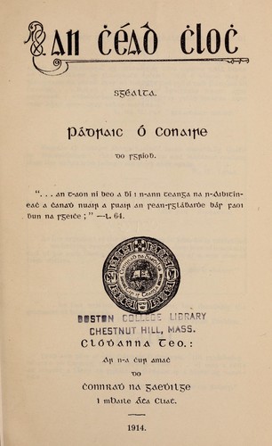 Cover for An Ċéad Ċloċ