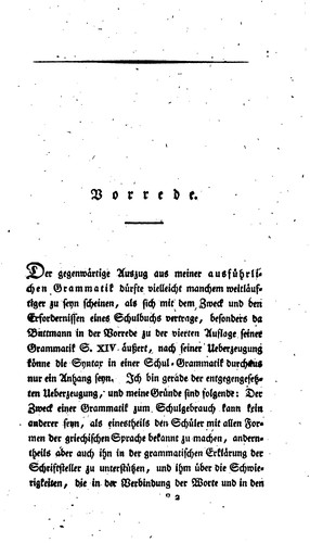 Cover for Griechische Grammatik zum Schulgebrauch