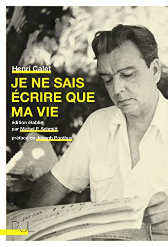 Cover for Je ne sais écrire que ma vie