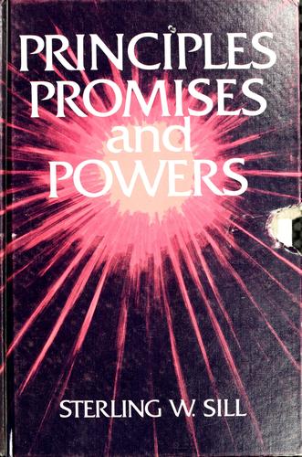 Cover for Principles, promises, and powers
