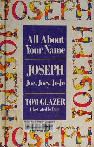 Cover for All about your name, Joseph, Joe, Joey, Jo-Jo