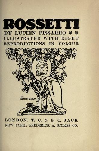 Cover for Rossetti