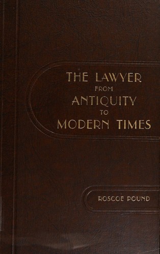 Cover for The lawyer from antiquity to modern times