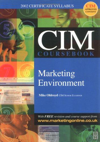 Cover for CIM Coursebooks 2002-2003 Marketing Environment (CIM Coursebook)