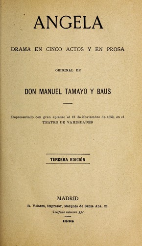 Cover for Angela