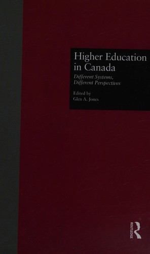 Cover for Higher Education in Canada