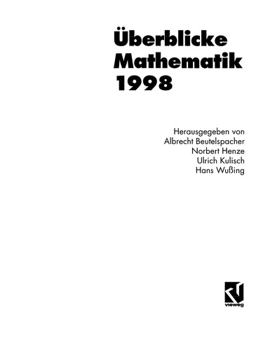 Cover for Überblicke Mathematik 1998