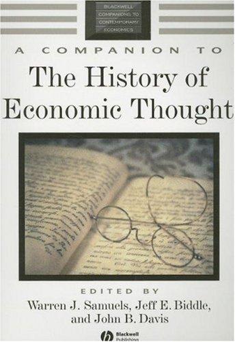Cover for Companion to the History of Economic Thought (Blackwell Companions to Contemporary Economics)