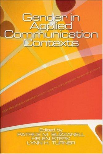 Cover for Gender in Applied Communication Contexts