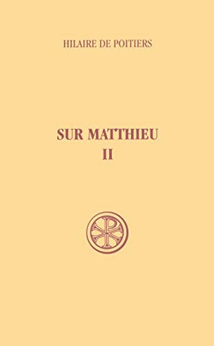 Cover for Sur Matthieu