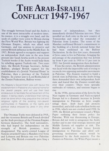 Cover for The Arab-Israeli conflict 1947-67