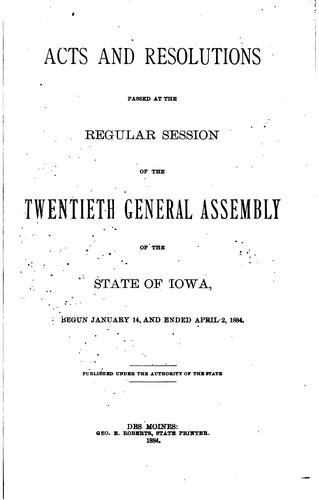 Cover for Acts and Joint Resolutions