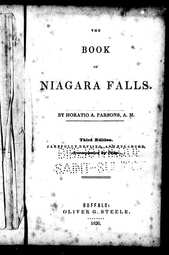 Cover for The book of Niagara Falls