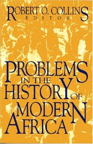 Cover for Problems in the history of modern Africa