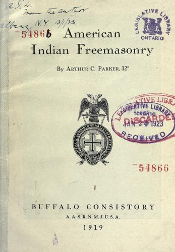Cover for American Indian freemasonry
