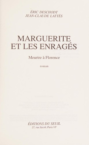 Cover for Marguerite et les enragés