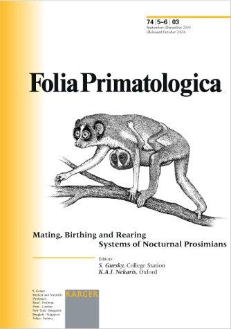 Cover for Mating, Birthing and Rearing System of Nocturnal Prosimians (Special Issue: Folia Primatologica 2003, 5-6)