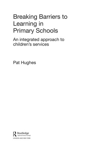 Cover for Breaking barriers to learning in primary schools