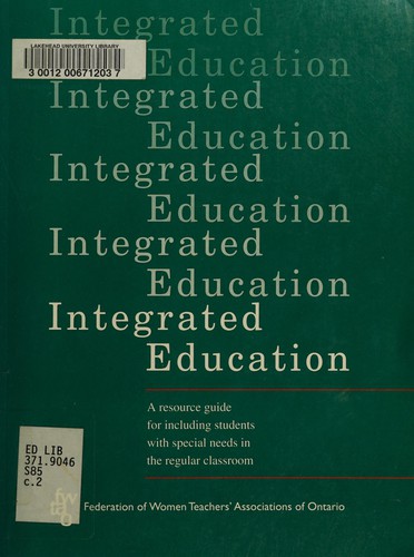 Cover for Integrated education