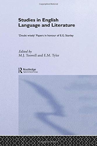 Cover for Studies in English Language and Literature