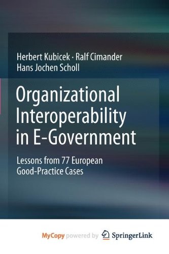 Cover for Organizational Interoperability in E-Government