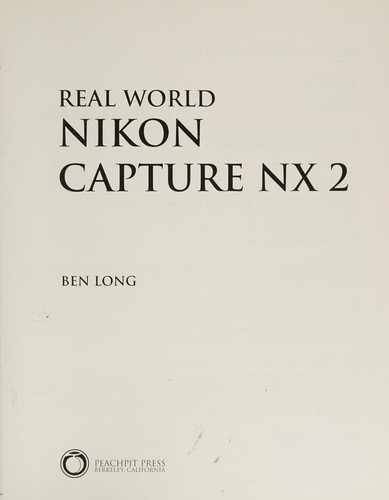 Cover for Nikon Capture NX 2