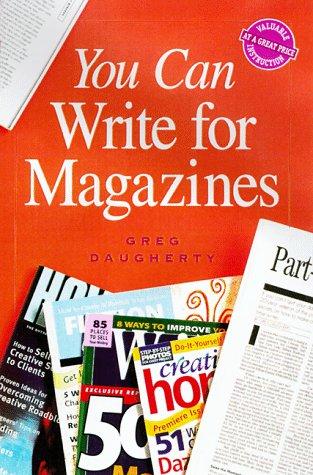 Cover for You can write for magazines