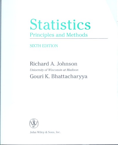 Cover for Statistics
