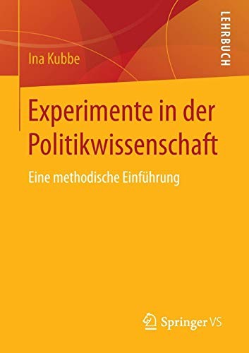 Cover for Experimente in der Politikwissenschaft
