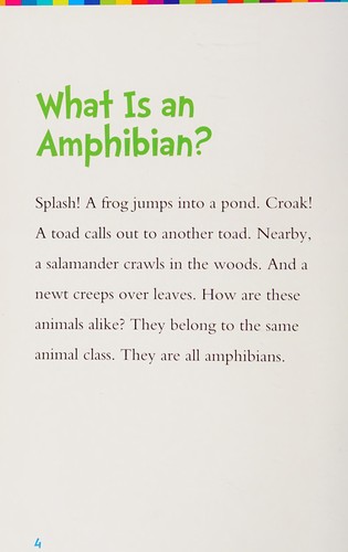 Cover for Amphibians