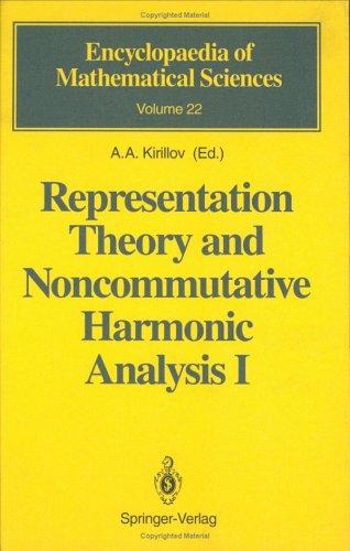 Cover for Representation Theory and Noncommutative Harmonic Analysis I