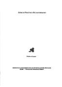 Cover for Léxico político ecuatoriano