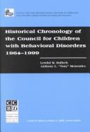 Cover for Historical Chronology of the Council for Children With Behavioral Disorder