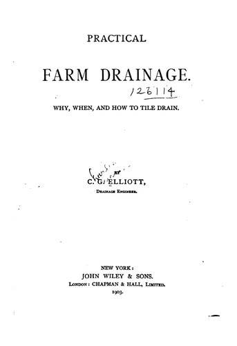 Cover for Practical Farm Drainage: Why, When, and how to Tile Drain