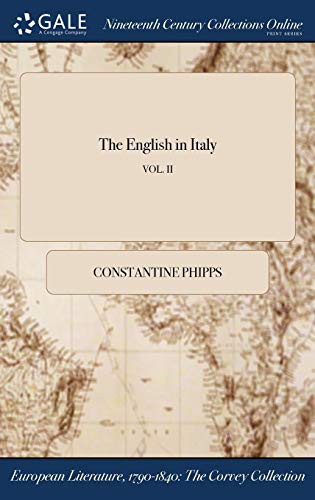 Cover for The English in Italy; VOL. II