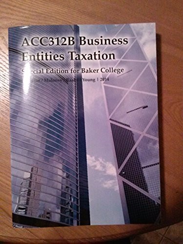 Cover for ACC 312B Business Entities Taxation