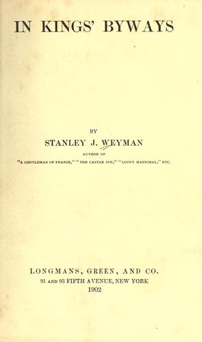 Cover for In kings' byways