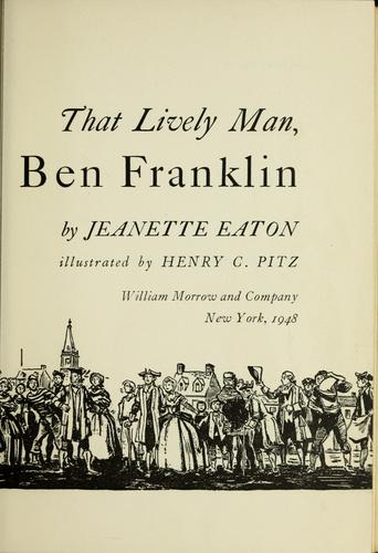 Cover for That lively man, Ben Franklin