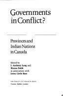Cover for Governments in conflict?