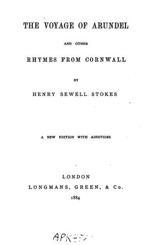Cover for voyage of Arundel