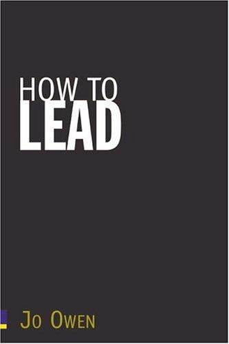 Cover for How to Lead