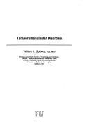 Cover for Temporomandibular Disorders